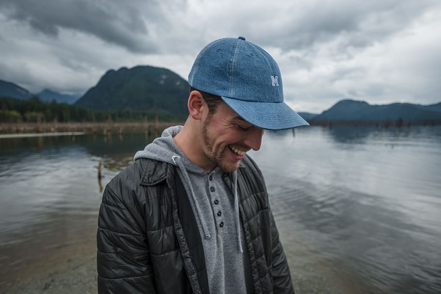 canada, vancouver, hat, clouds, nature, outdoors, portrait HD wallpaper