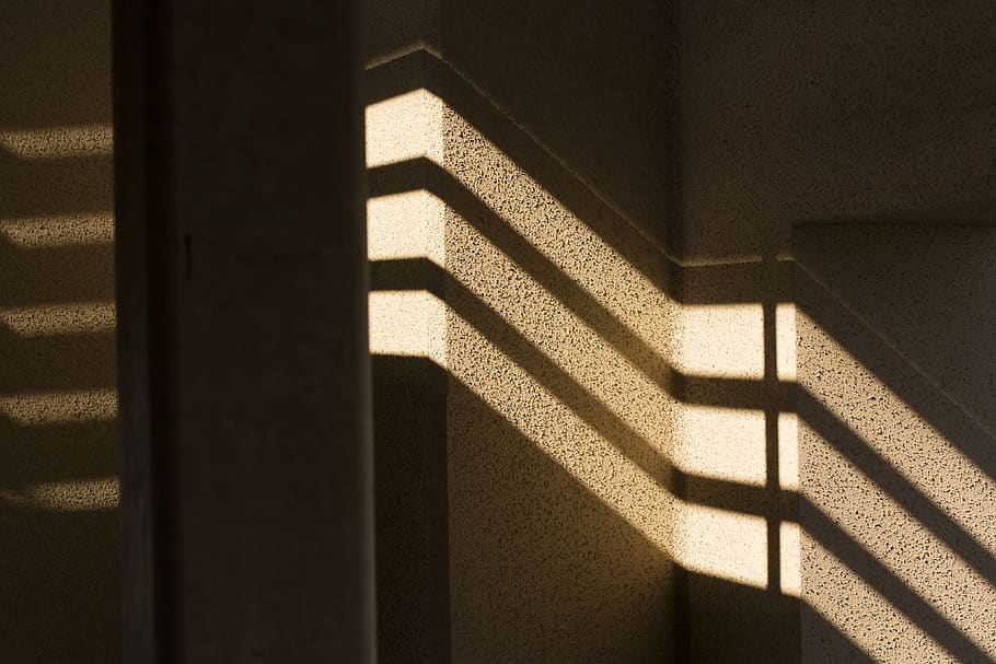 shadows, wall, sun, architecture, texture, light, walls, lines HD wallpaper