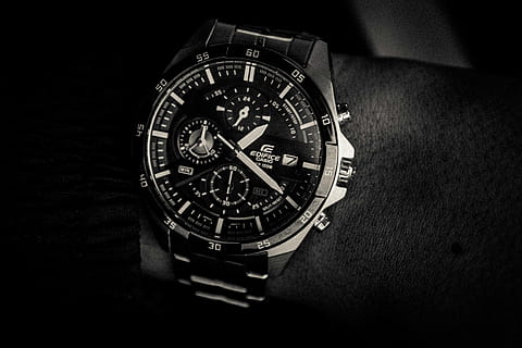 wristwatch, clock, white, key, low, and, black, rolex, blackandwhite HD wallpaper