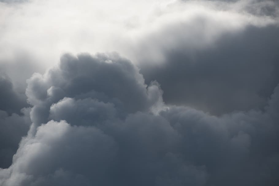 white clouds, sky, dark, weather, nature, cloud - Sky, storm HD wallpaper