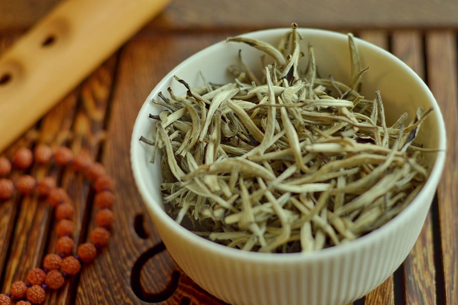 white tea, bowl, beads, wood, service, cup, quality, nature HD wallpaper