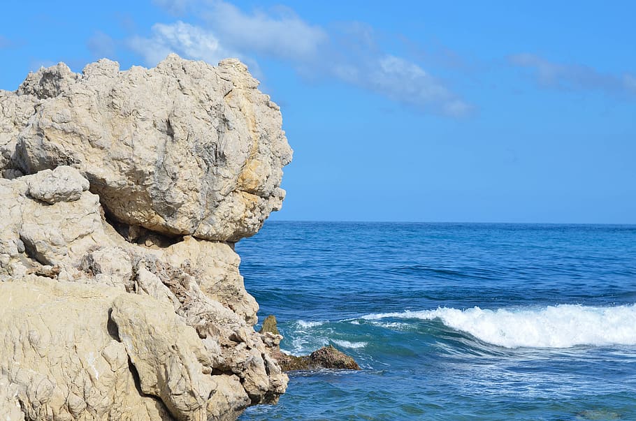 rocks, ocean, water, beach, sky, sea, beauty in nature, scenics - nature HD wallpaper