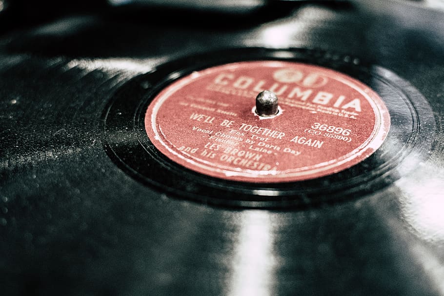 Vinyl Record, black, close-up, indoors, phonograph record, technology, HD wallpaper