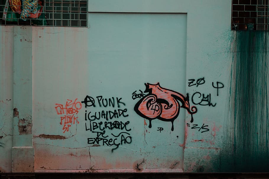 heart graffiti on teal wall, text, architecture, built structure HD wallpaper