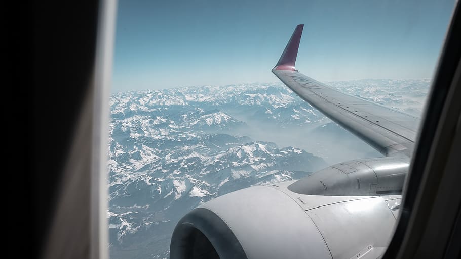 window plane view, transportation, airplane, vehicle, aircraft HD wallpaper