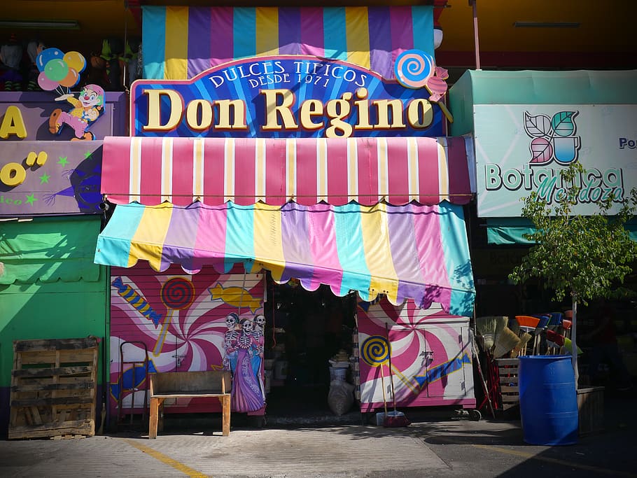 mexico, tijuana, mercado hidalgo, color, store, candyshop, market, HD wallpaper