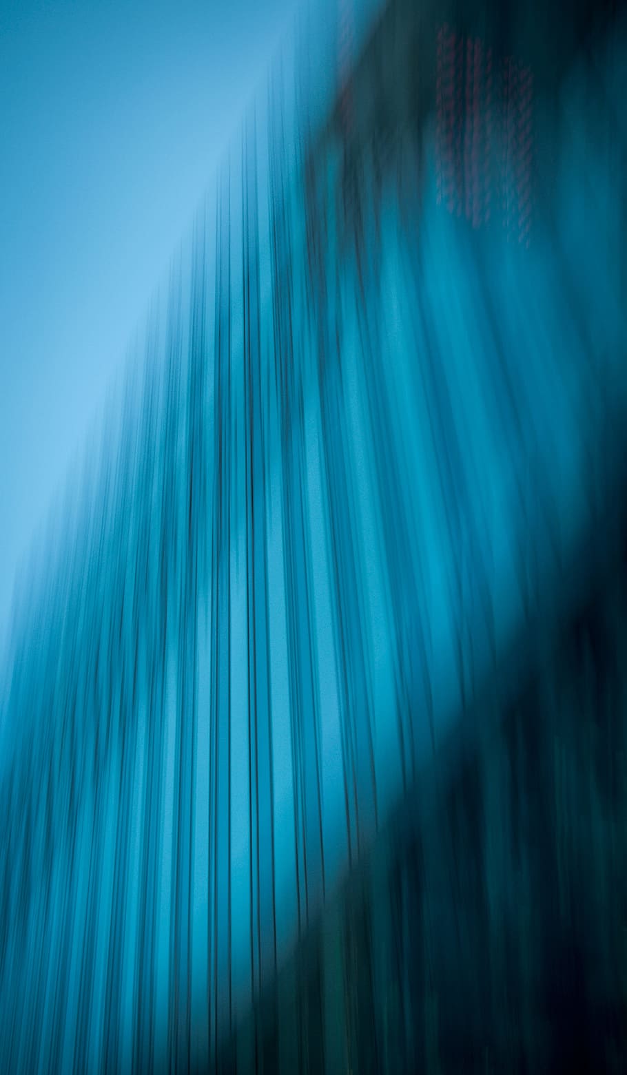 blue abstract illustration, line, motion, blurry, architecture