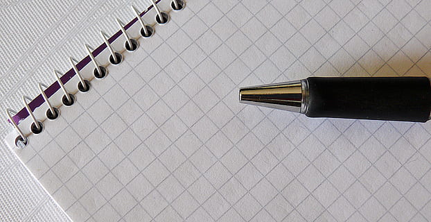 Black Pen With Paper, blank, communication, composition, data HD wallpaper