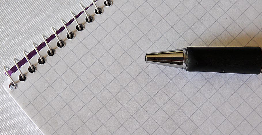 Black Pen With Paper, blank, communication, composition, data HD wallpaper