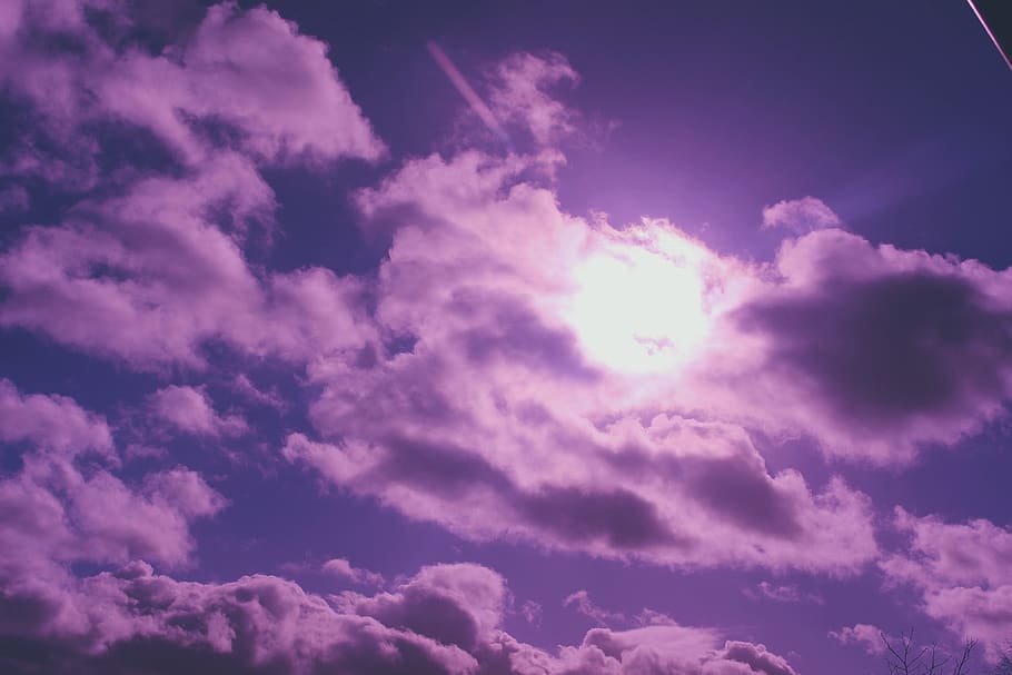 united kingdom, suffolk, cloudy, cloudscape, uv, florescent HD wallpaper