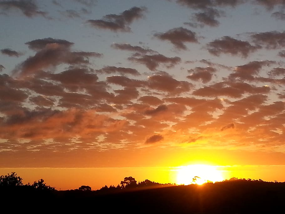brazil, erechim, light, clouds, nature, sunset, colors, sky HD wallpaper
