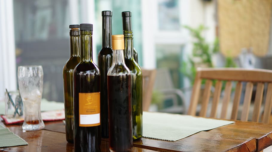wines, alcohol, bottle, container, food and drink, table, wine bottle HD wallpaper