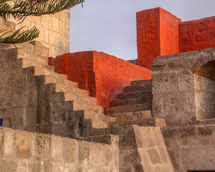 peru, arequipa, architecture, cathedral, santa catalina monastery HD wallpaper