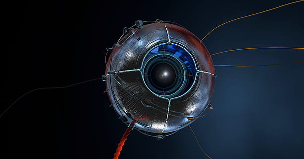 satellite, eye, watch, optics, space, technology, monitoring HD wallpaper