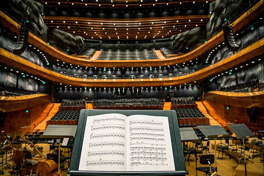 music, notes, sheets, theatre, show, concert, paper, sheet music HD wallpaper