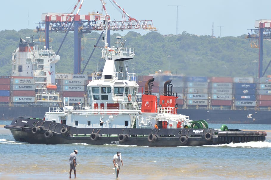 durban, harbor, transport, tugboat, marine, tow, nautical vessel, HD wallpaper