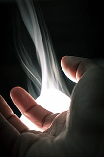 right human hand, finger, person, smoke, india, light, horror HD wallpaper