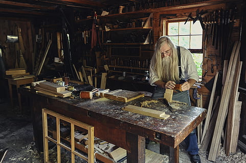carpenter, woodworking, tool, workshop, trade, one person, real people HD wallpaper