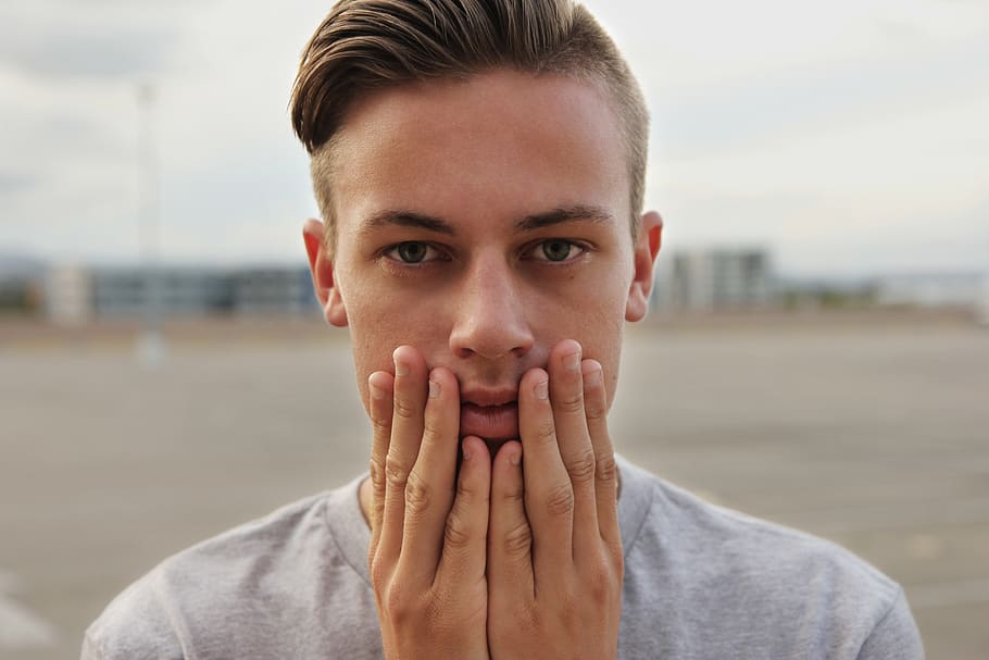 portrait, one person, headshot, front view, looking at camera HD wallpaper