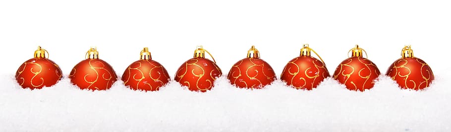 ball, snow, shine, isolated, wallpaper, decoration, fun, white HD wallpaper