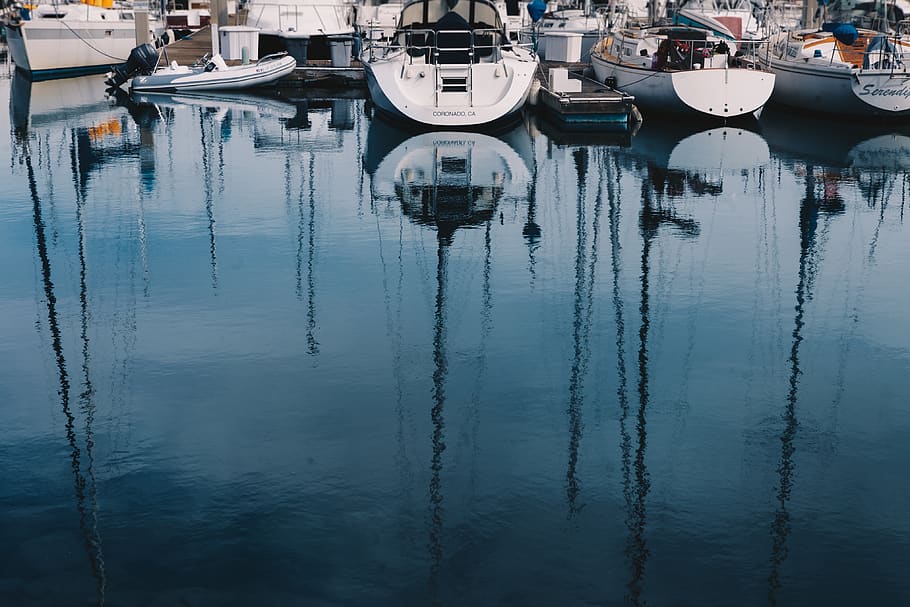 white sailing boats, vehicle, transportation, watercraft, vessel HD wallpaper