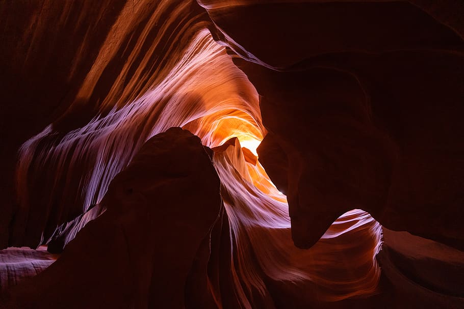 antelope canyon, rock formation, geology, rock - object, solid HD wallpaper