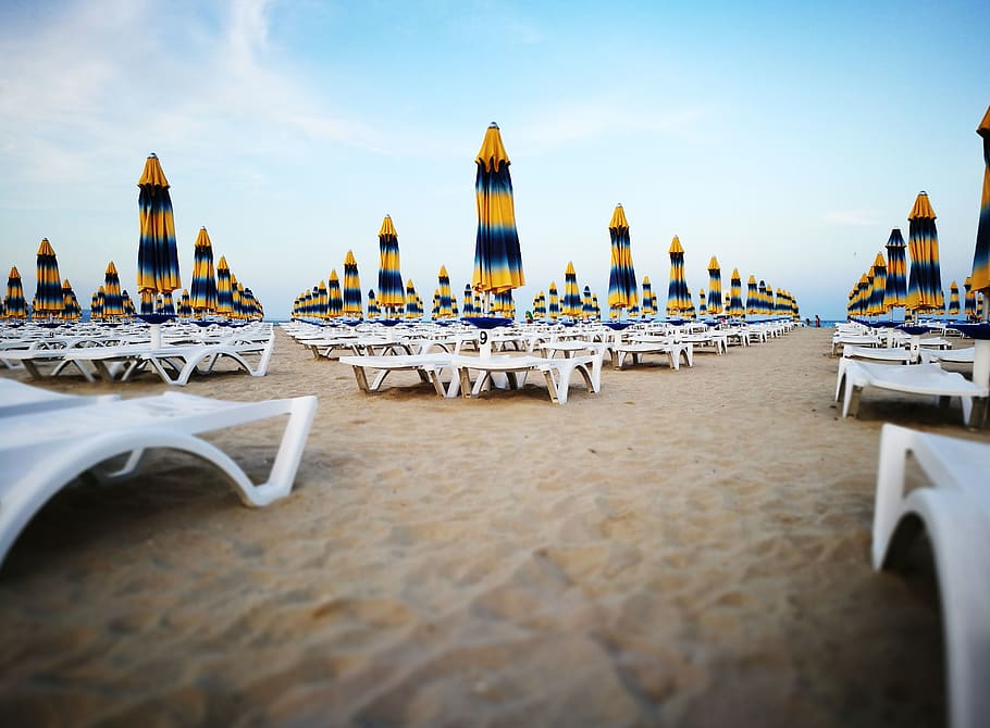 open cottages at the beach, bulgaria, albena, ferry, vessel, transportation HD wallpaper