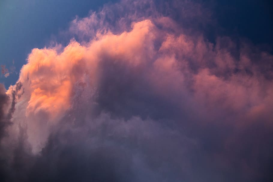 sky, sunset, cloud, pink, blue, cloud - sky, beauty in nature HD wallpaper