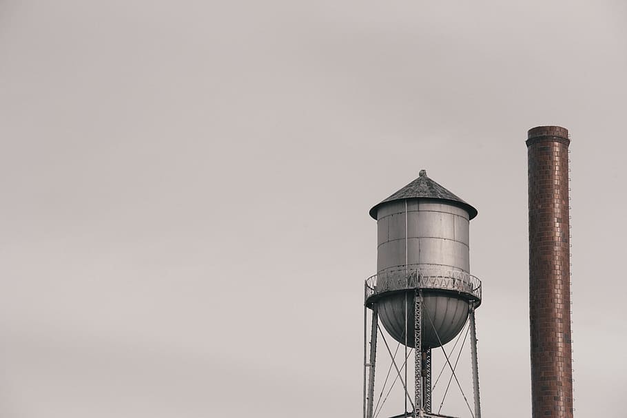 denver, united states, smoke stack, tower, brick, old, water tower HD wallpaper