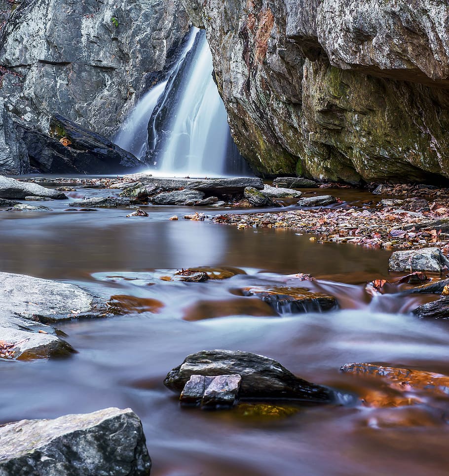 water, waterfall, river, stream, nature, rock, cascade, outdoors HD wallpaper