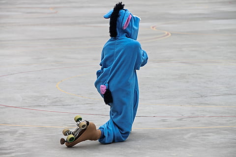 skating, roll art runner, costume, panel, performance, occurs HD wallpaper