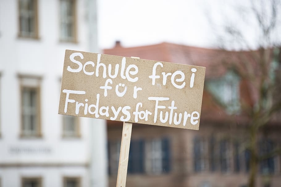 schule frei fur Fridays for Future signage, communication, text, HD wallpaper