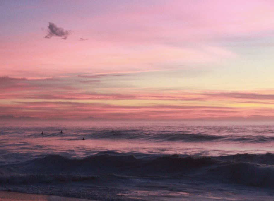 france, hossegor, sunset, sky, cloud - sky, beauty in nature HD wallpaper