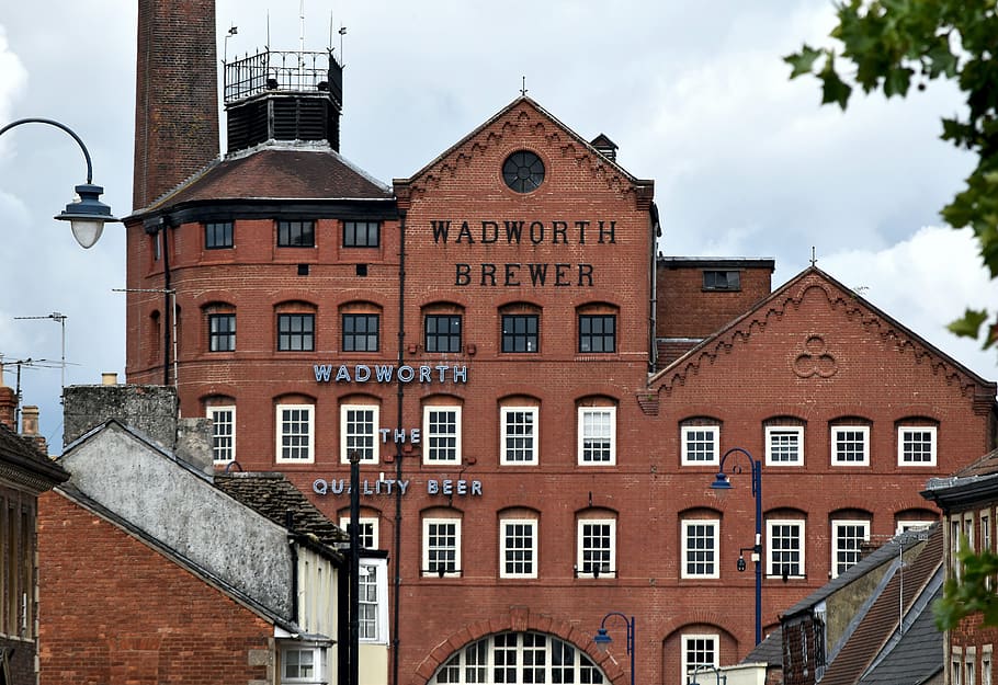 building, red brick, architecture, brewery, devizes, england HD wallpaper