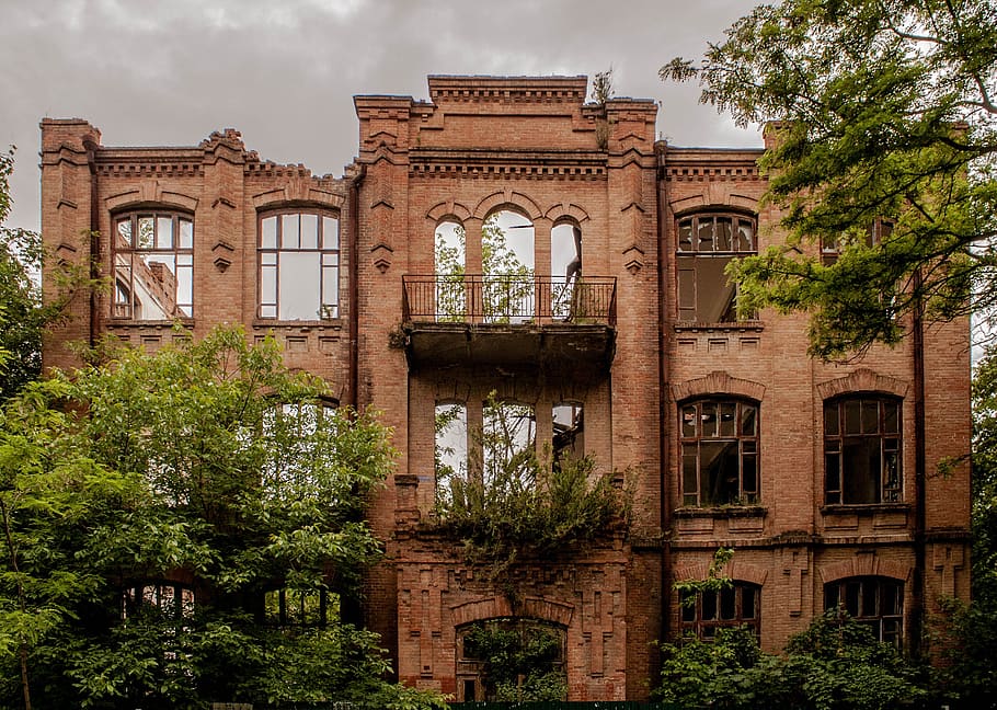 construction, the abandoned, time, the collapse, dilapidated HD wallpaper