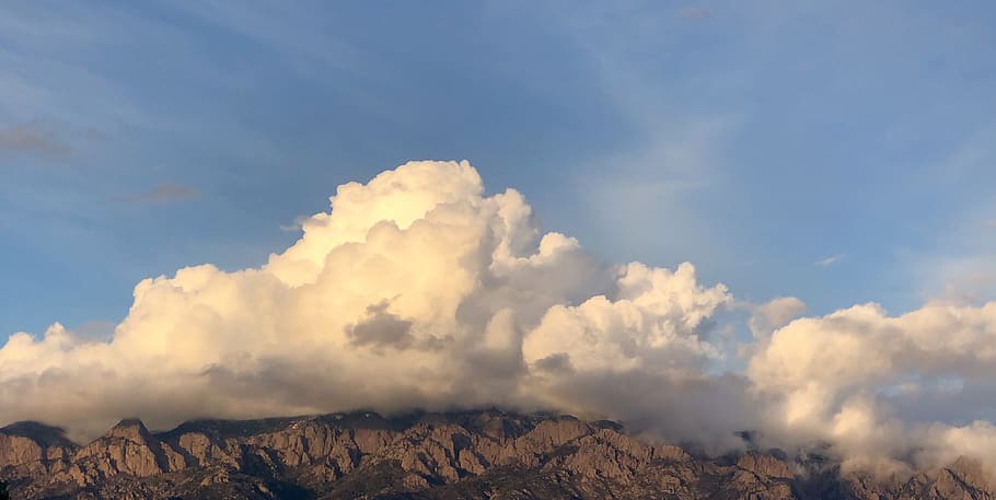 cloud, sky, nature, weather, outdoors, cumulus, azure sky, mountain HD wallpaper