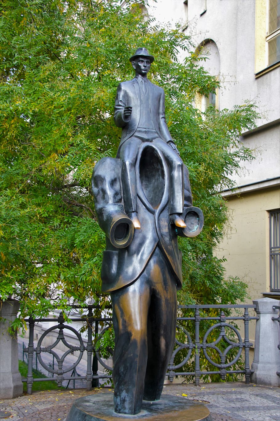 prague, monument, kafka, ron, tourism, czech republic, art HD wallpaper