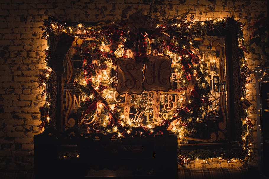 representation, illuminated, human representation, decoration HD wallpaper