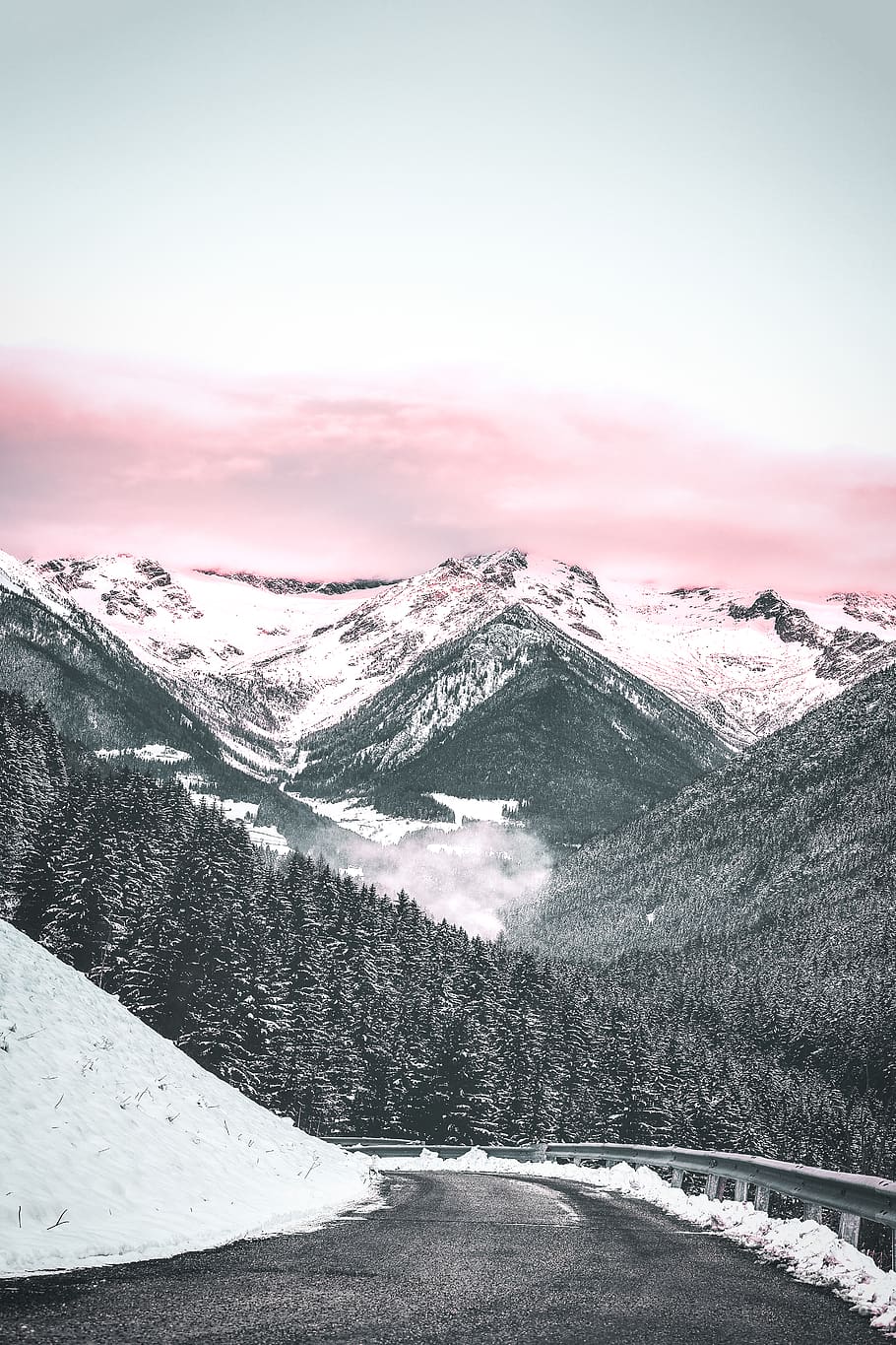 mountain covered with snow, winter, cold temperature, scenics - nature HD wallpaper