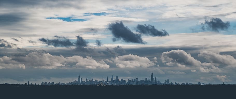 city escape under white clouds, nature, outdoors, sky, weather HD wallpaper