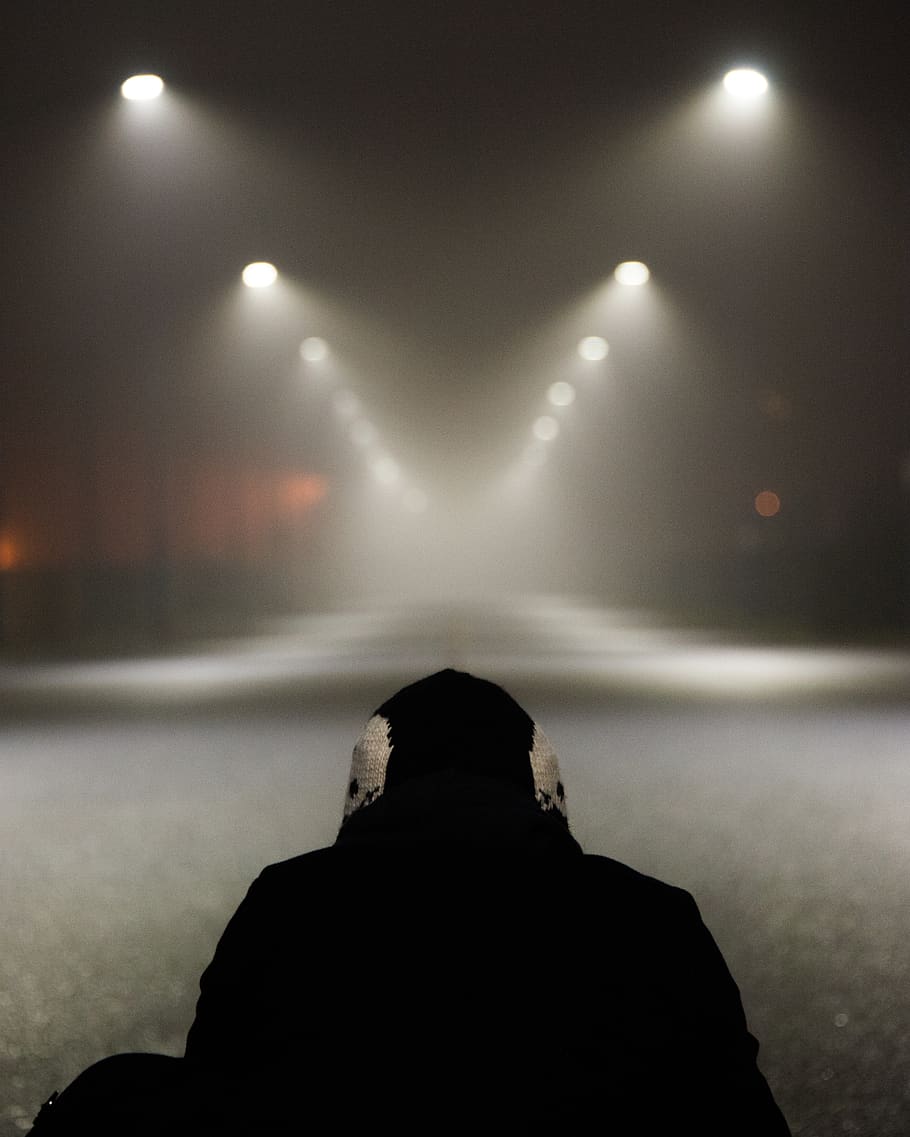 grain, nikon d700, quiet, desolate, mist, centeroftheroad, dark HD wallpaper