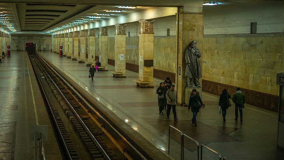 transportation, vehicle, train, terminal, train station, human HD wallpaper