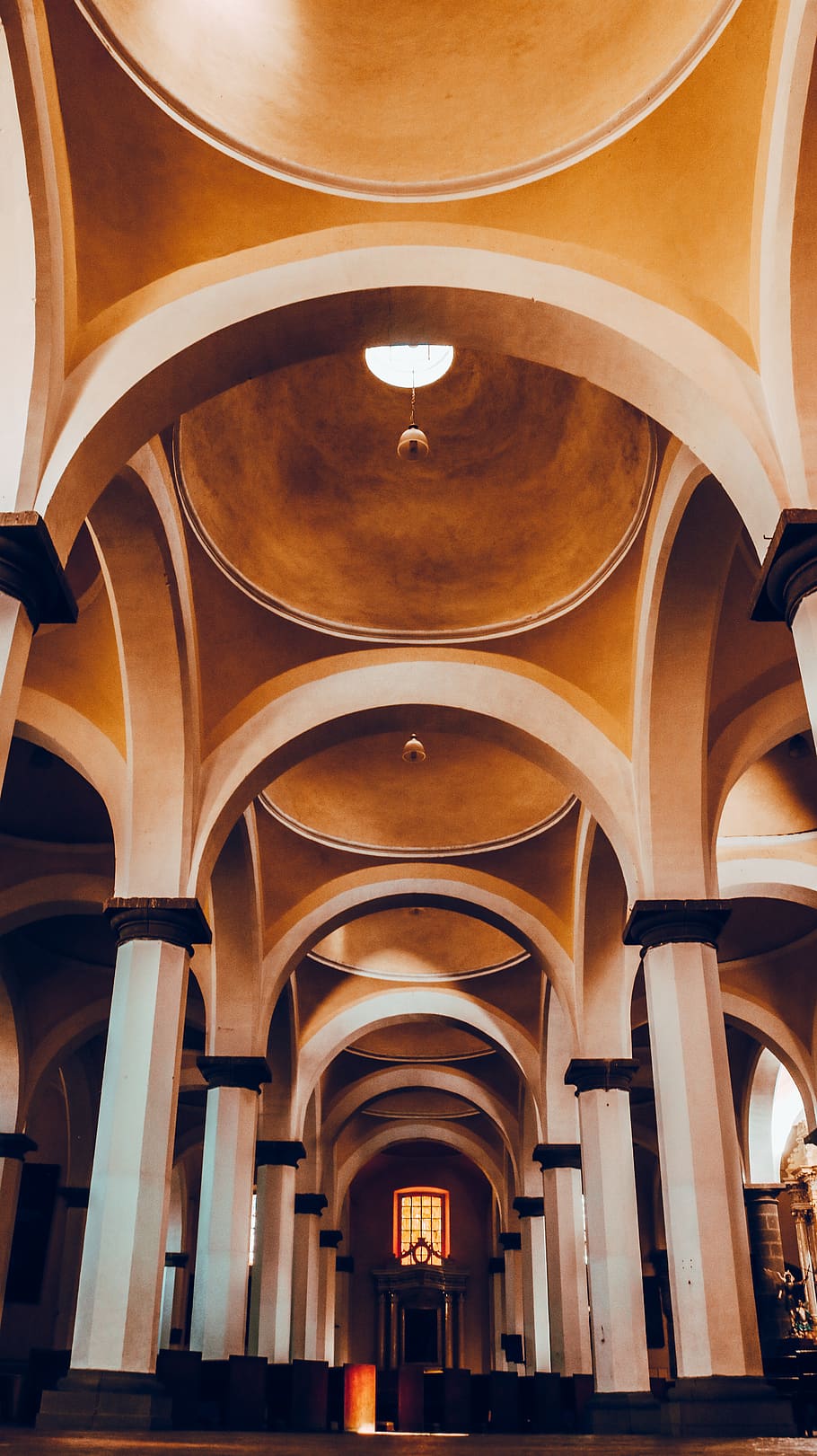 building, architecture, arched, vault ceiling, church, floor HD wallpaper