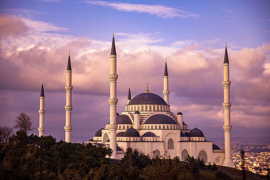 mosque, cami, prayer, istanbul, turkey, landscape, camlica