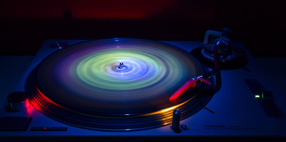 round, vinyl record, entertainment, turntable, ripple, music, HD wallpaper