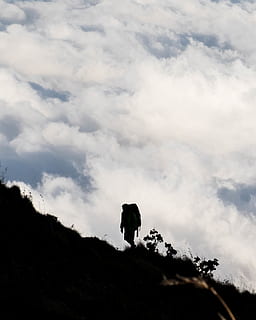 indonesia, mount rinjani, clouds, sky, hiking, landscape, wallpaper HD wallpaper