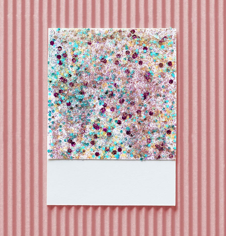 Pink, Blue, and Teal Painting, art, background, bright, close-up HD wallpaper