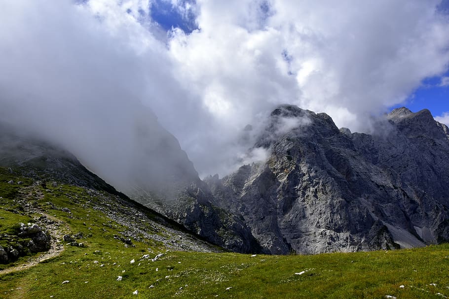 mountain, cloud - sky, scenics - nature, beauty in nature, non-urban scene HD wallpaper