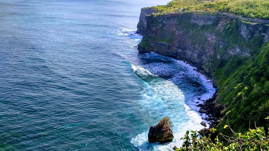 beach, bali, indonesia, water, sea, beauty in nature, rock HD wallpaper