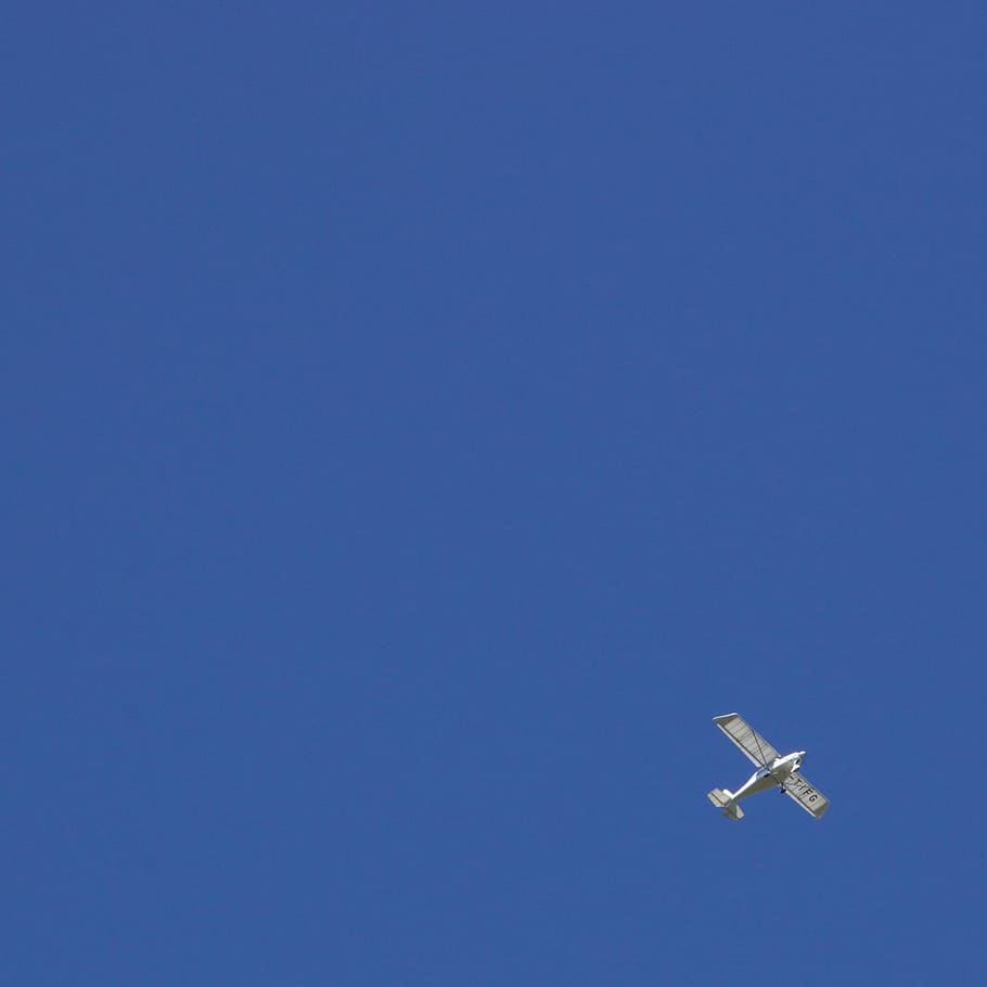 flight, sky, blue, plane, aeroplane, fly, flying, air vehicle HD wallpaper